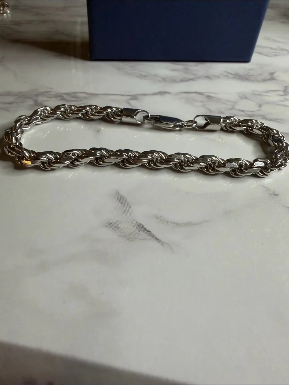 925 Sterling Silver Rope Bracelet